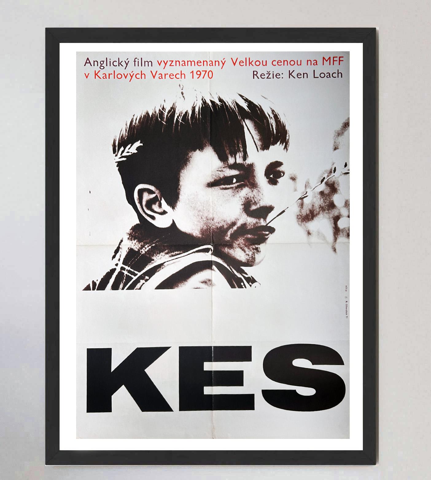 1971 Kes (Tschechisch) A1 Original Vintage By Plakat (Papier) im Angebot