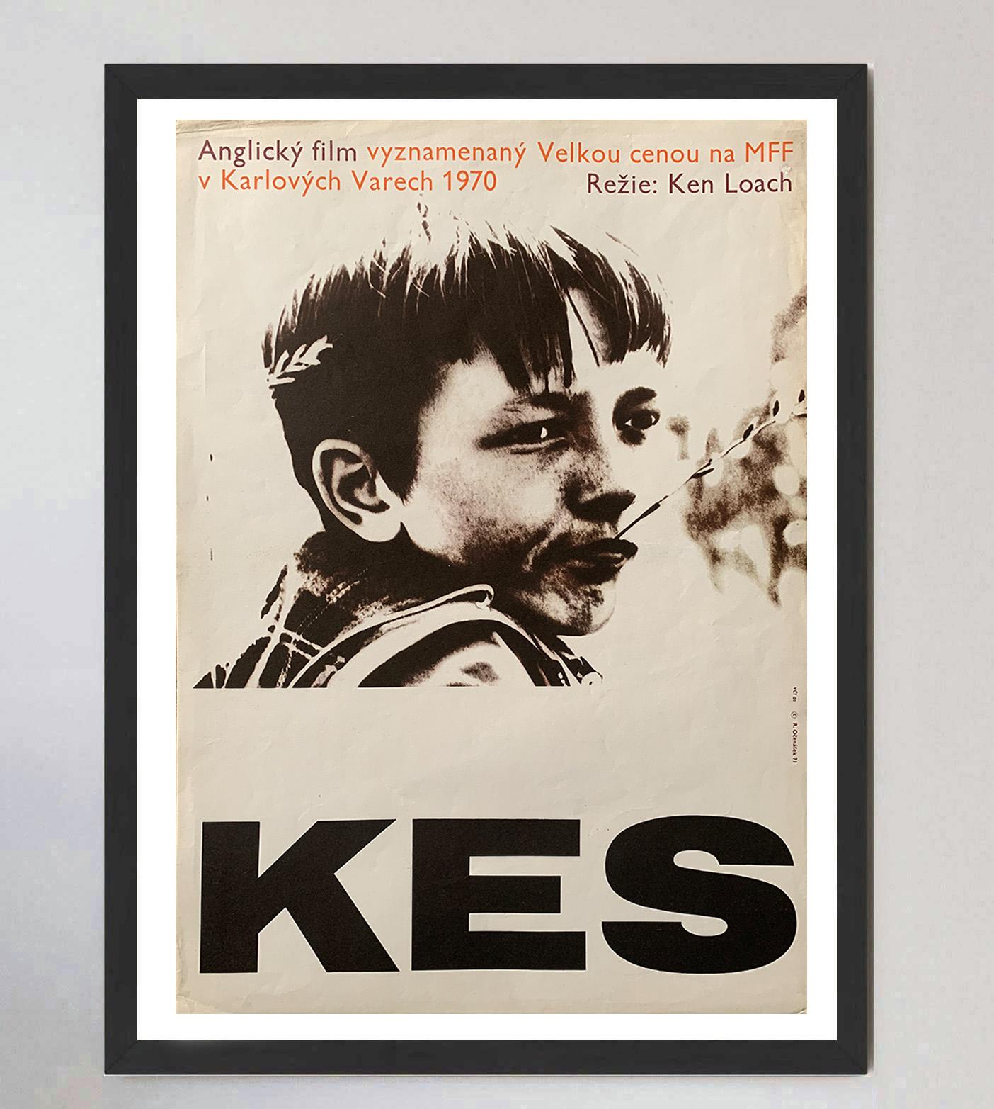 1971 Kes (Tschechisch) Original Vintage Poster (Papier) im Angebot