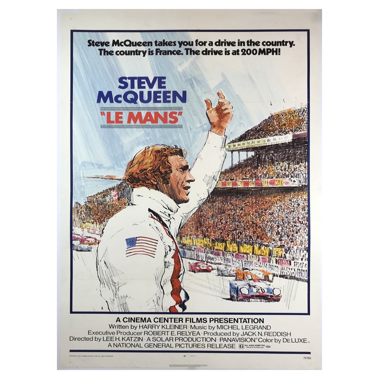 Le Mans, Original-Vintage-Poster, 1971