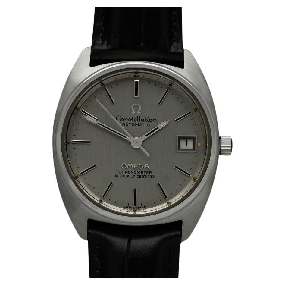 1971 Omega Constellation "C" Chronometer Vintage Mens Calendar Date Watch - SS For Sale