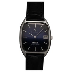 1971 OMEGA Constellation Vintage Mens Blue Vignette Dial SS Steel Watch - Mint