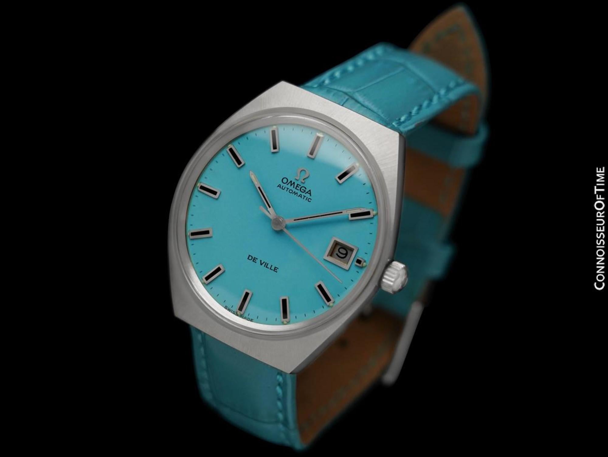 1971 Omega De Ville Vintage Reloj Retro Clásico Automático para Hombre - Acero inoxidable en Excelente estado para la venta en Suwanee, GA