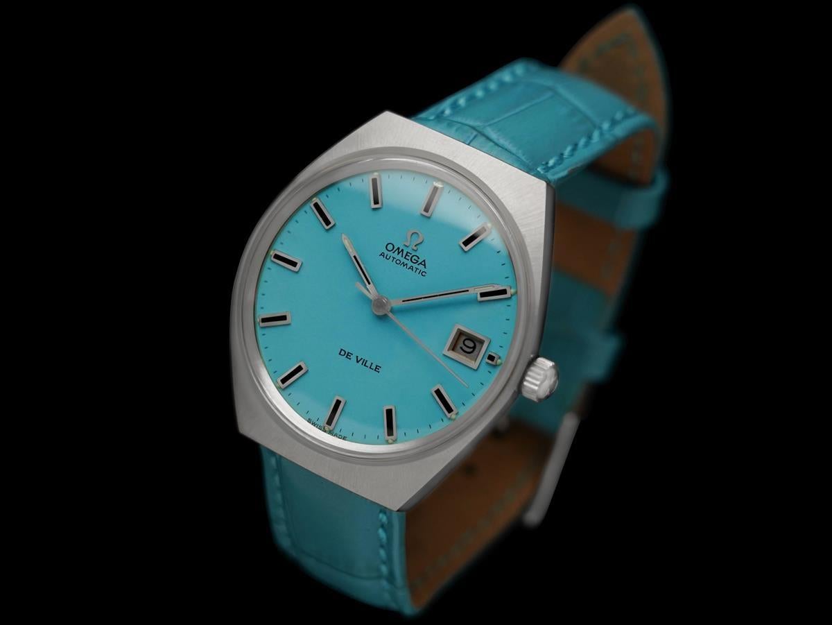 1971 Omega De Ville Vintage Reloj Retro Clásico Automático para Hombre - Acero inoxidable en Excelente estado para la venta en Suwanee, GA