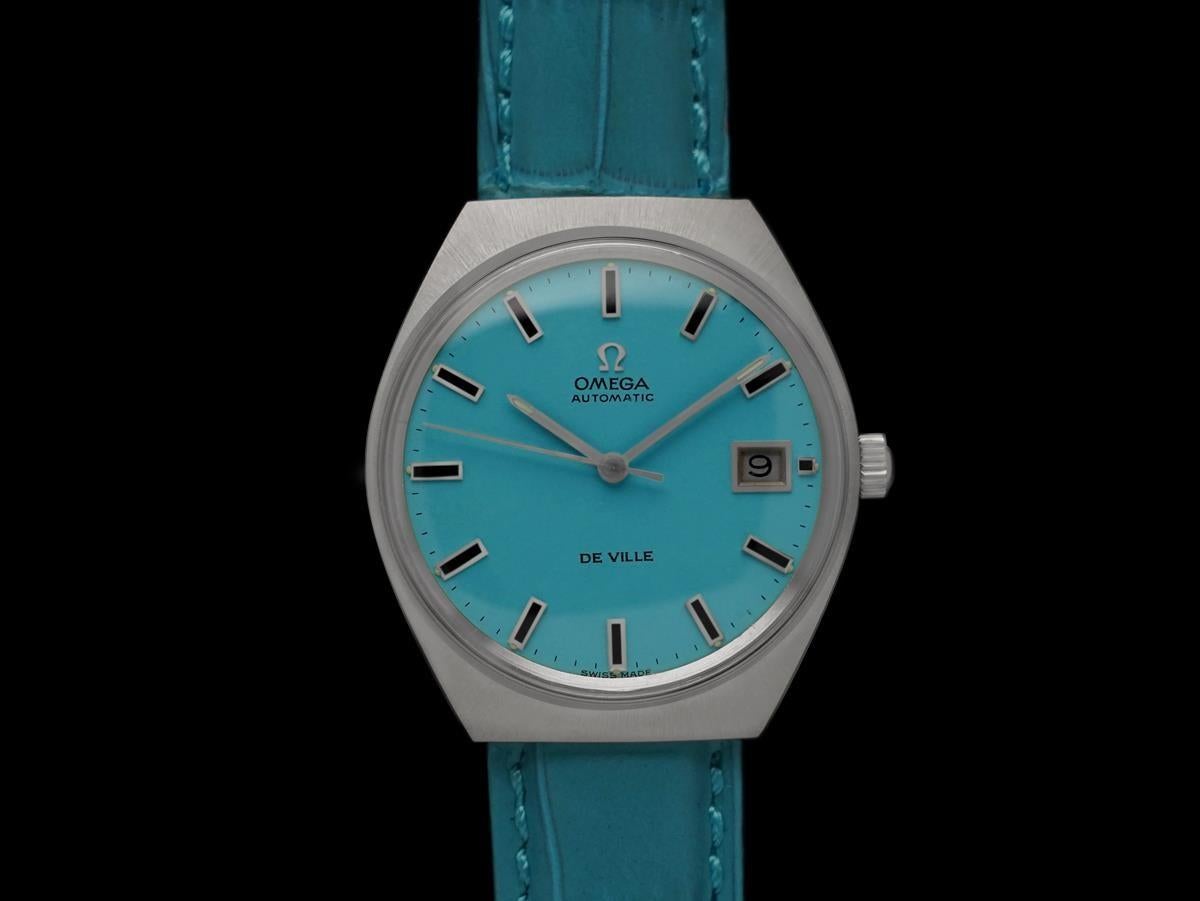 1971 Omega De Ville Vintage Reloj Retro Clásico Automático para Hombre - Acero inoxidable en venta 4