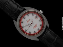 1971 Omega Seamaster Cosmic 2000 Vintage Retro Mens Dive Watch with Red Bezel