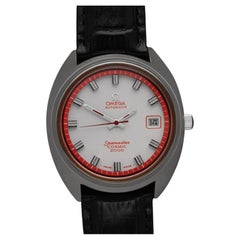 1971 Omega Seamaster Cosmic 2000 Vintage Retro Mens Dive Watch with Red Bezel