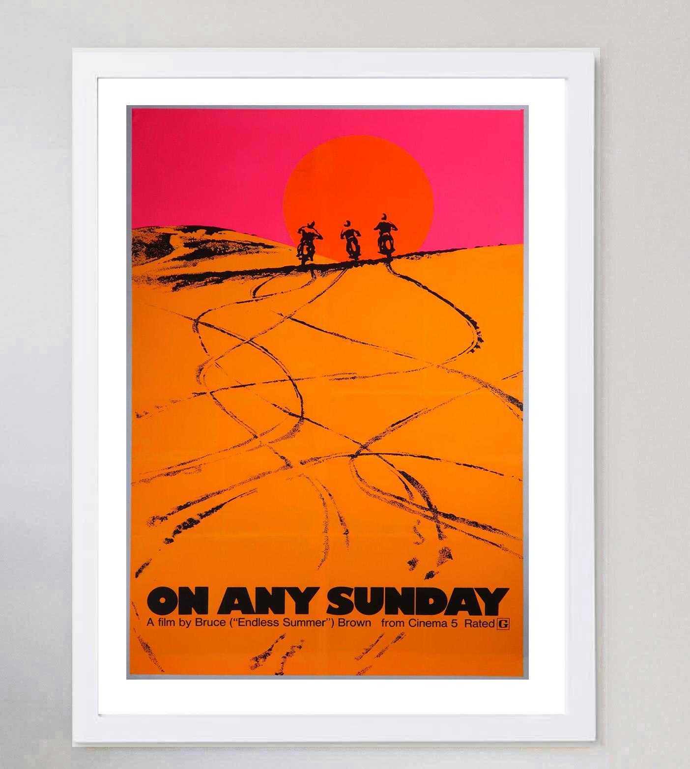1971 An irgendeinem Sonntag Original Vintage Poster (amerikanisch) im Angebot