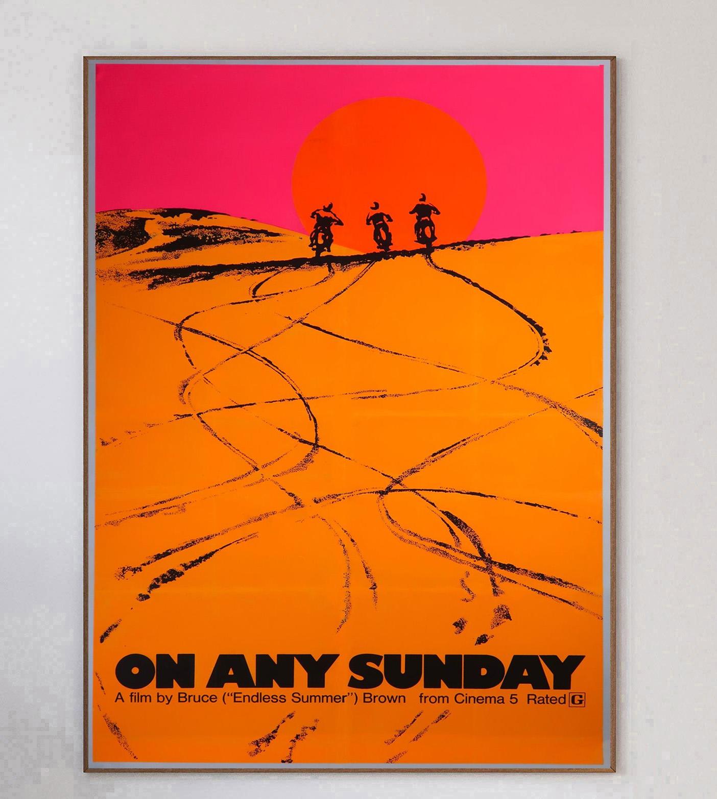 1971 An irgendeinem Sonntag Original Vintage Poster (Ende des 20. Jahrhunderts) im Angebot