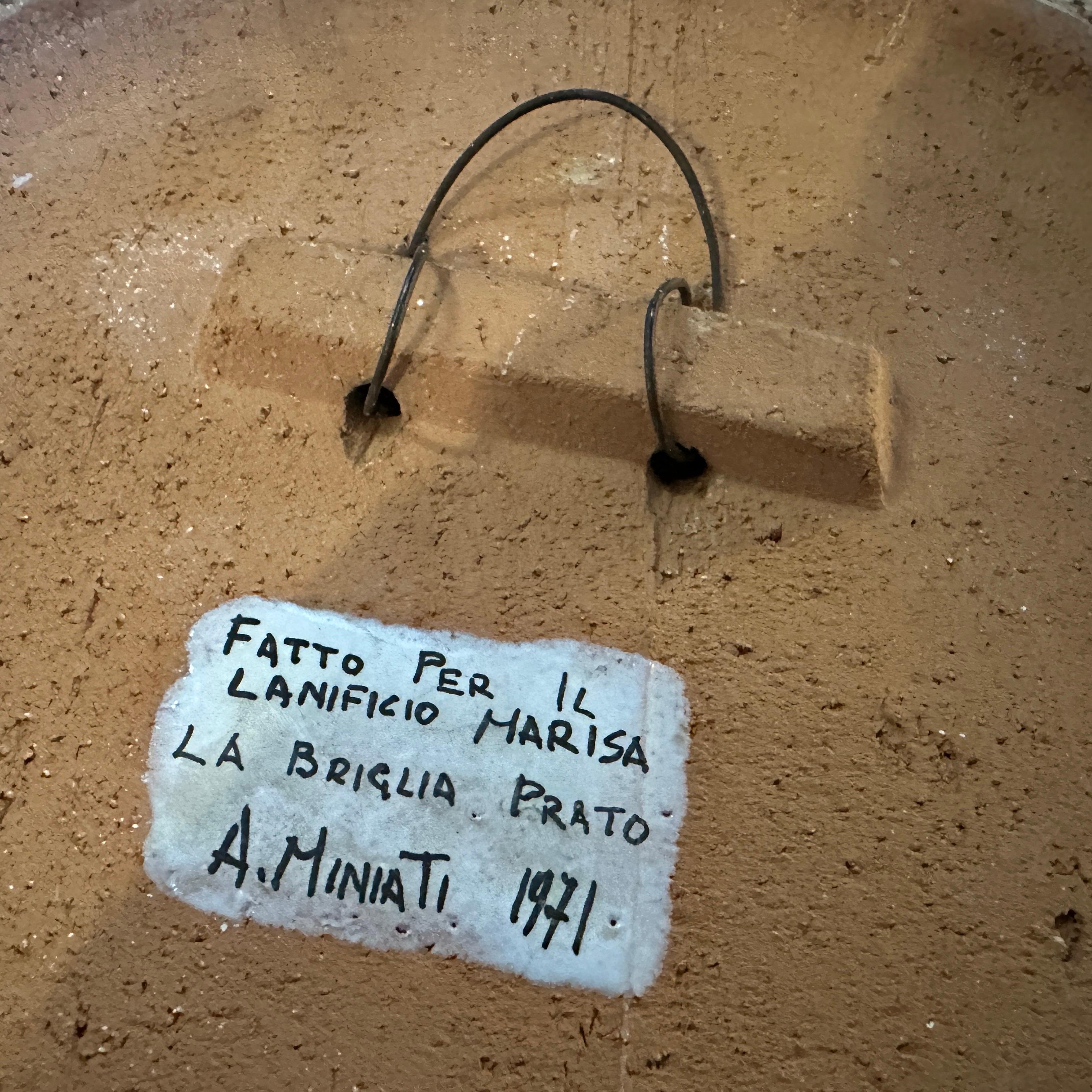 1971 Moderner organischer keramischer Tafelaufsatz von Arnaldo Miniati (Keramik) im Angebot