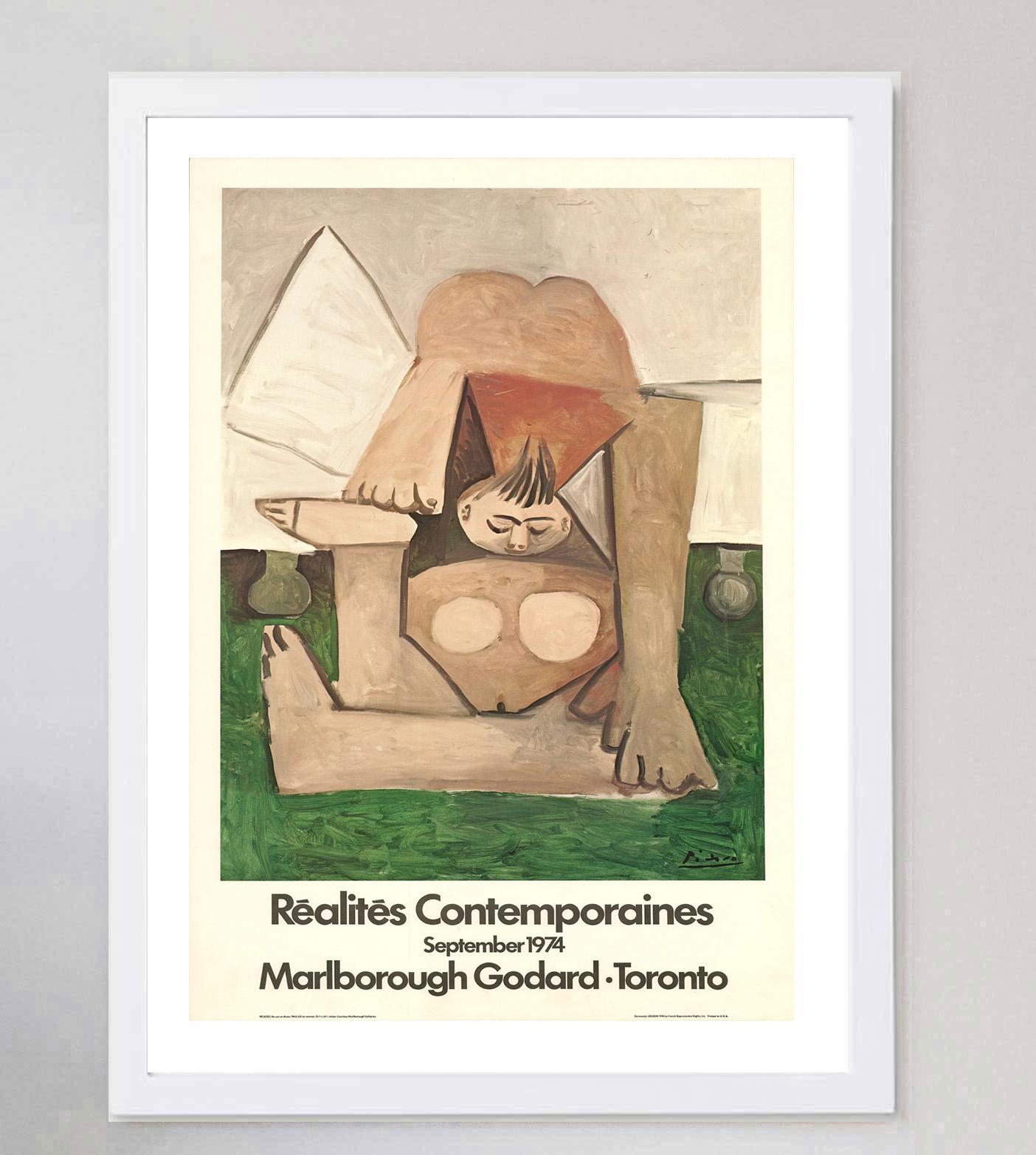 1971 Pablo Picasso - Marlborough Godard Toronto Poster originale d'epoca In condizioni buone in vendita a Winchester, GB