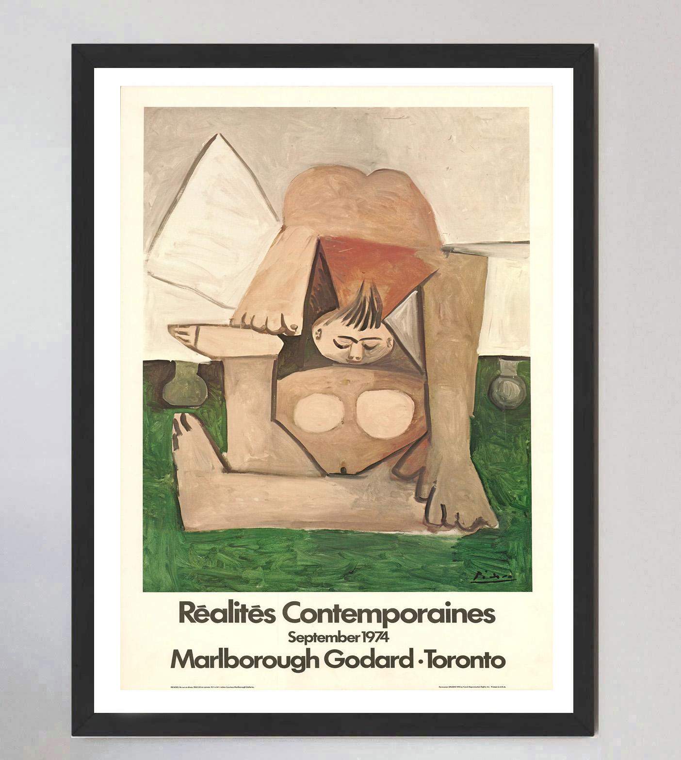 Fine XX secolo 1971 Pablo Picasso - Marlborough Godard Toronto Poster originale d'epoca in vendita