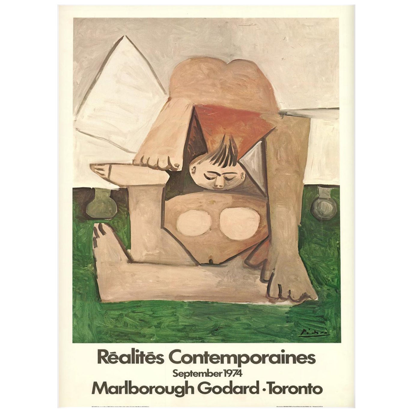 1971 Pablo Picasso - Marlborough Godard Toronto Poster originale d'epoca in vendita