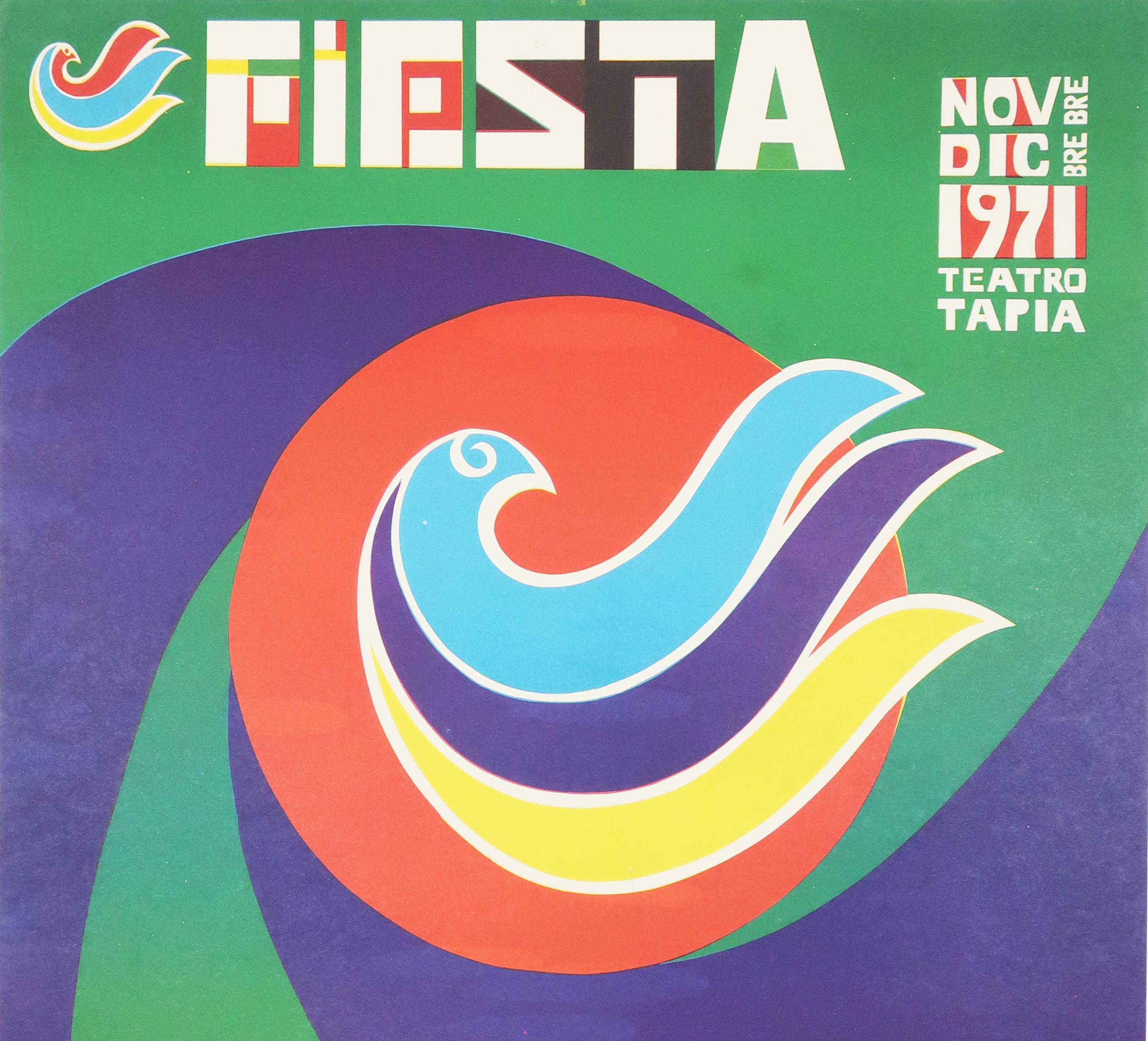 American 1971 Rafael Tufiño Serigraph for Puerto Rican Music Festival