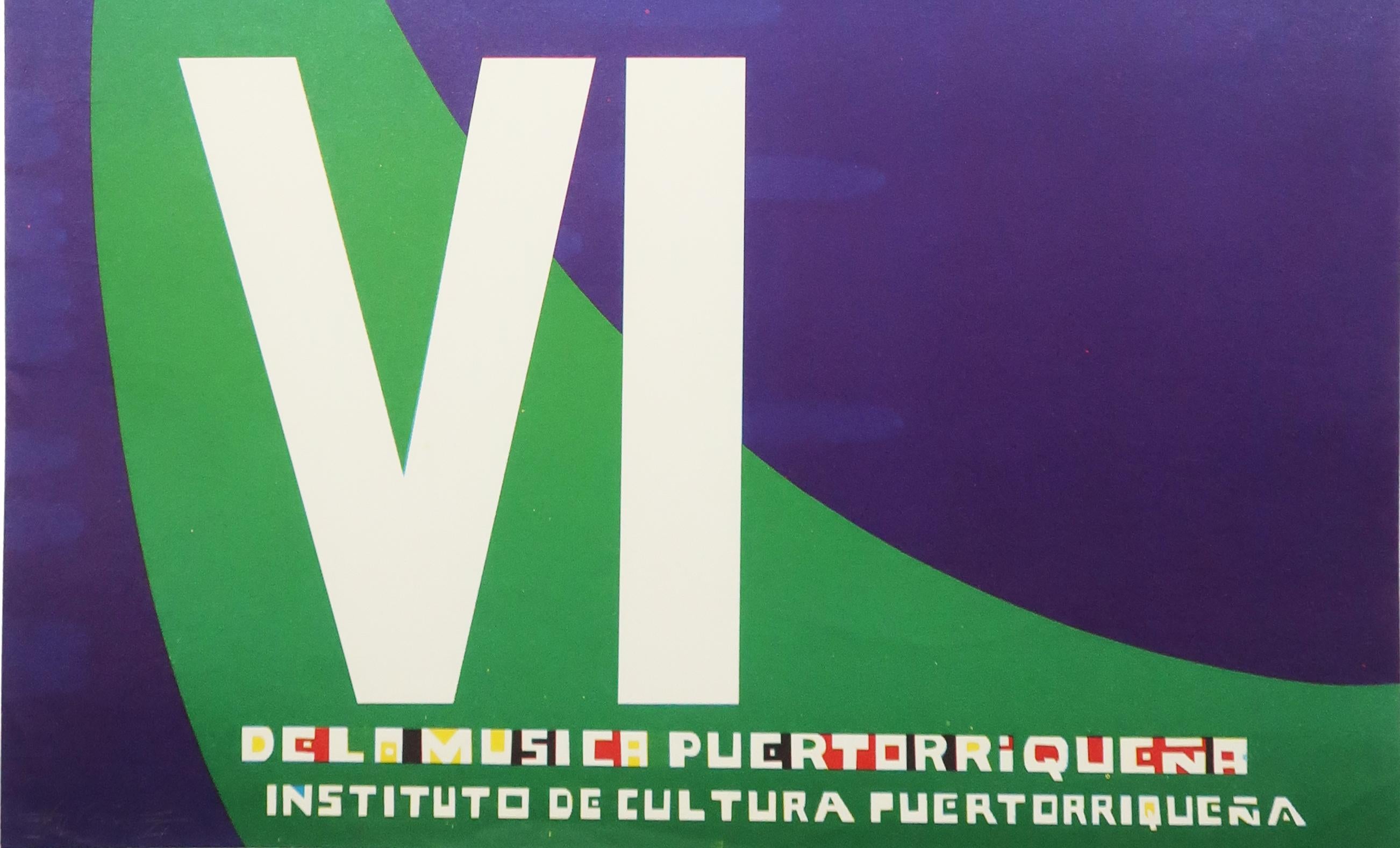 1971 Rafael Tufiño Serigraph for Puerto Rican Music Festival In Good Condition In Brooklyn, NY