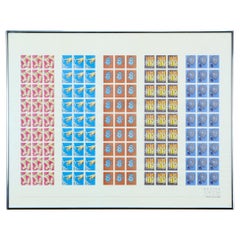 1971 Robert Fried "Non Negotiable Eights" Framed