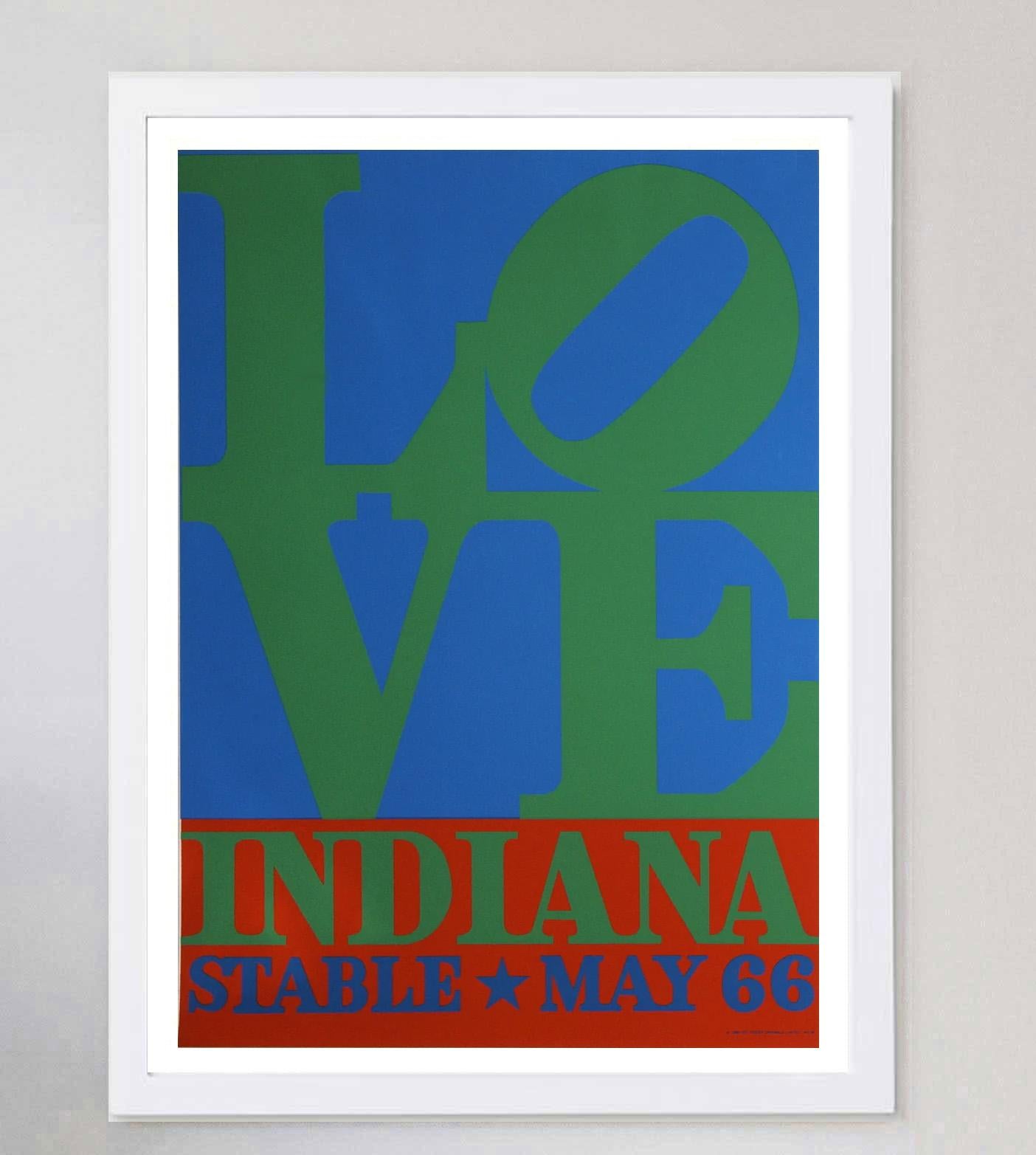 1971 Robert Indiana - Love - Stable Original Vintage Poster In Good Condition For Sale In Winchester, GB