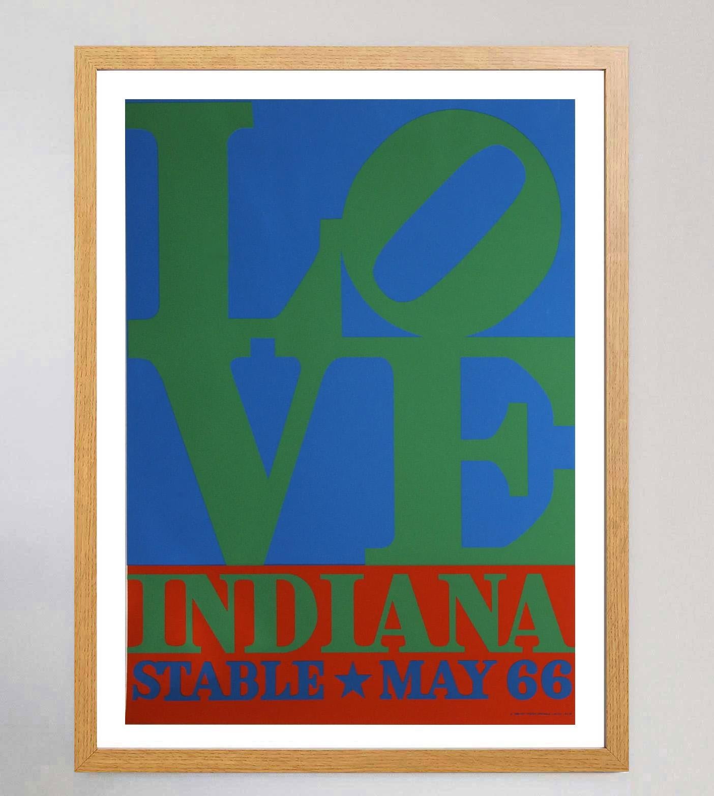Late 20th Century 1971 Robert Indiana - Love - Stable Original Vintage Poster For Sale