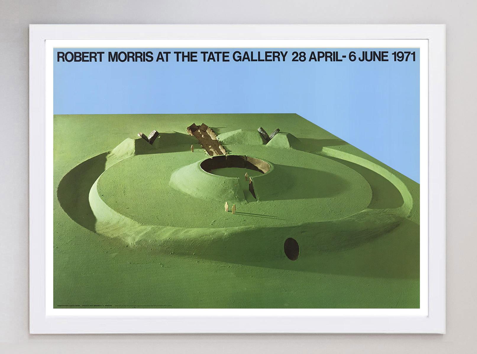 1971 Robert Morris - Tate Gallery Original Vintage Poster In Good Condition For Sale In Winchester, GB