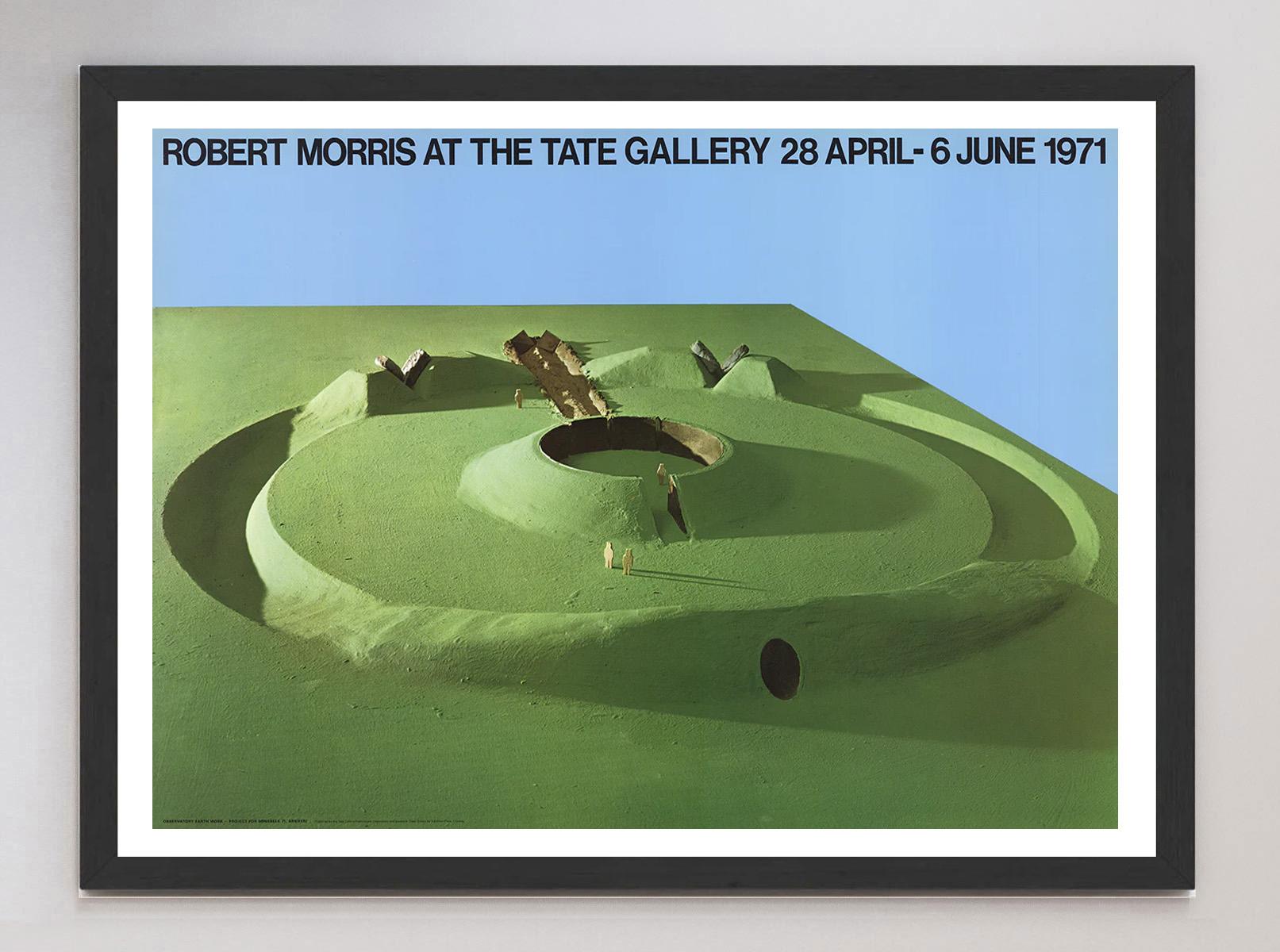 Late 20th Century 1971 Robert Morris - Tate Gallery Original Vintage Poster For Sale