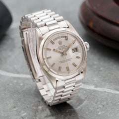 1971 Rolex Day Date Silver Wide Boy Dial Ref. 1802