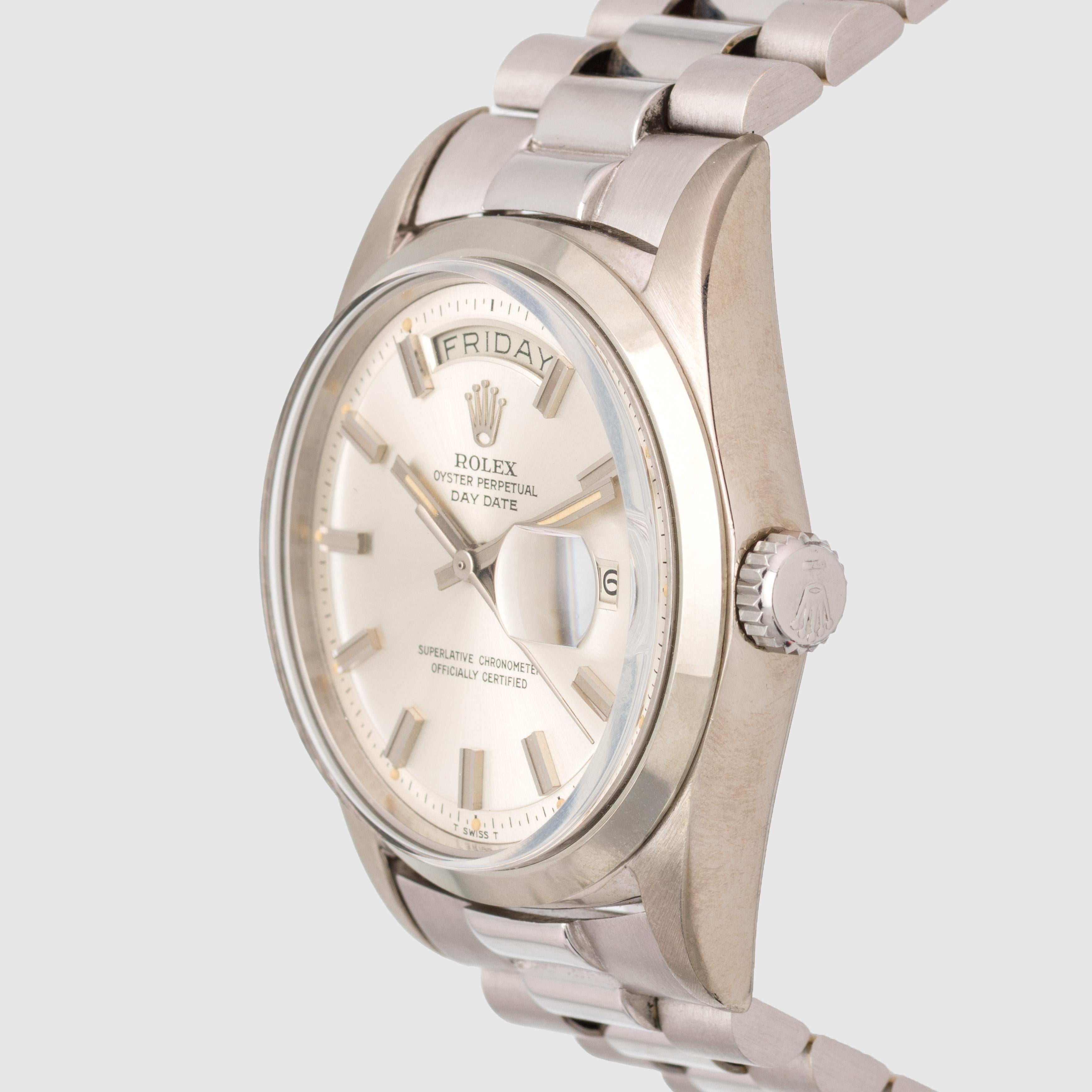 1971 Rolex Day Date Silver Quadrante Boy Ampio Ref. 1802 in vendita 1