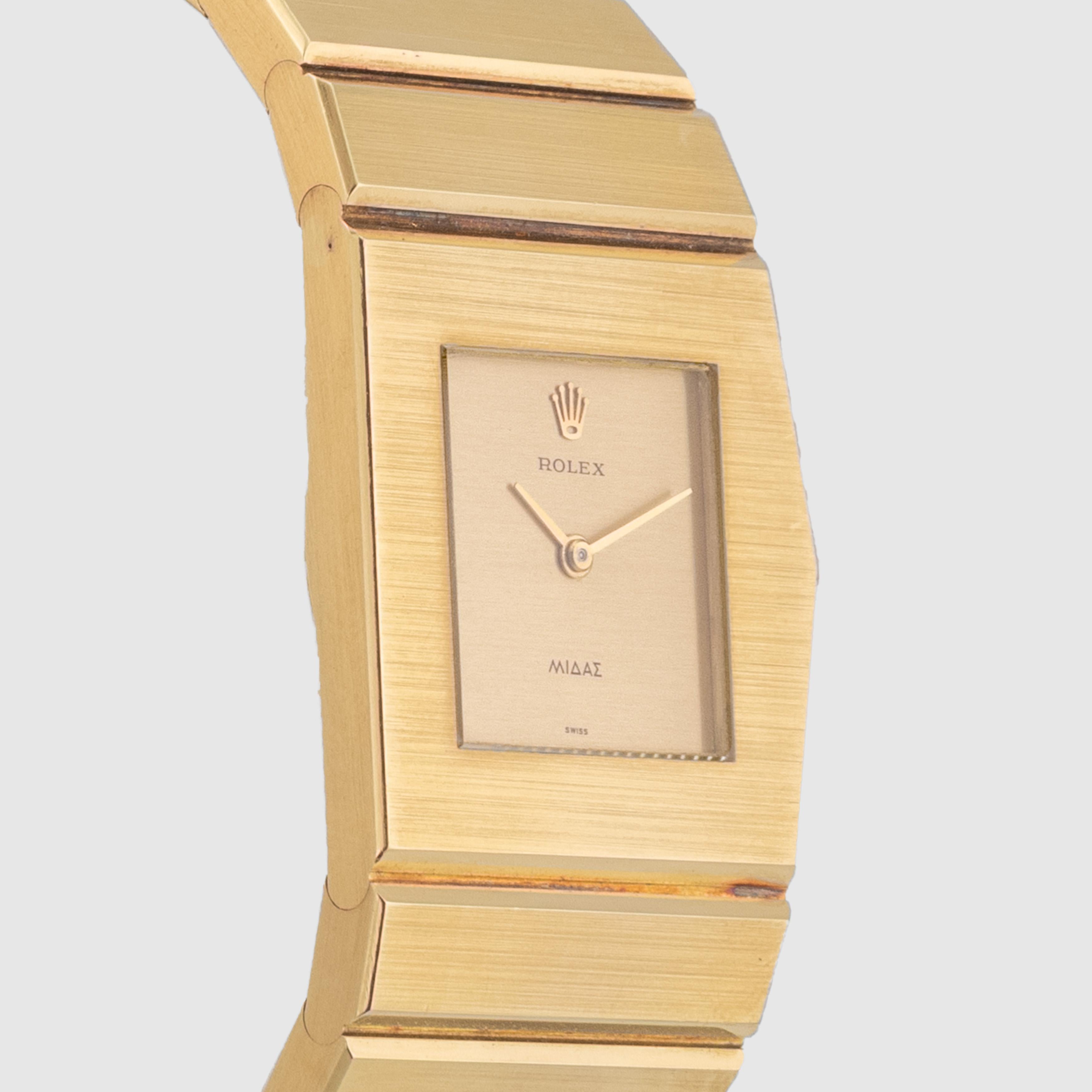 1971 Rolex King Midas 1ère Génération Or Jaune Ref. 9630 Unisexe en vente
