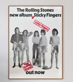1971 Rolling Stones - Sticky Fingers Original Vintage Poster