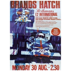 1971 Rothmans Brands Hatch F2 Grand Prix Original Vintage Poster 1971 Rothmans Brands Hatch F2 Grand Prix Original Vintage Poster