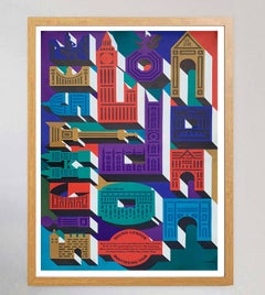 1971 Sightsee London on London Transport - Abram Games Original Vintage Poster