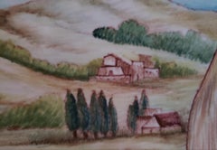 1971 Signed Large Hand Painted Italian Decorative Plate