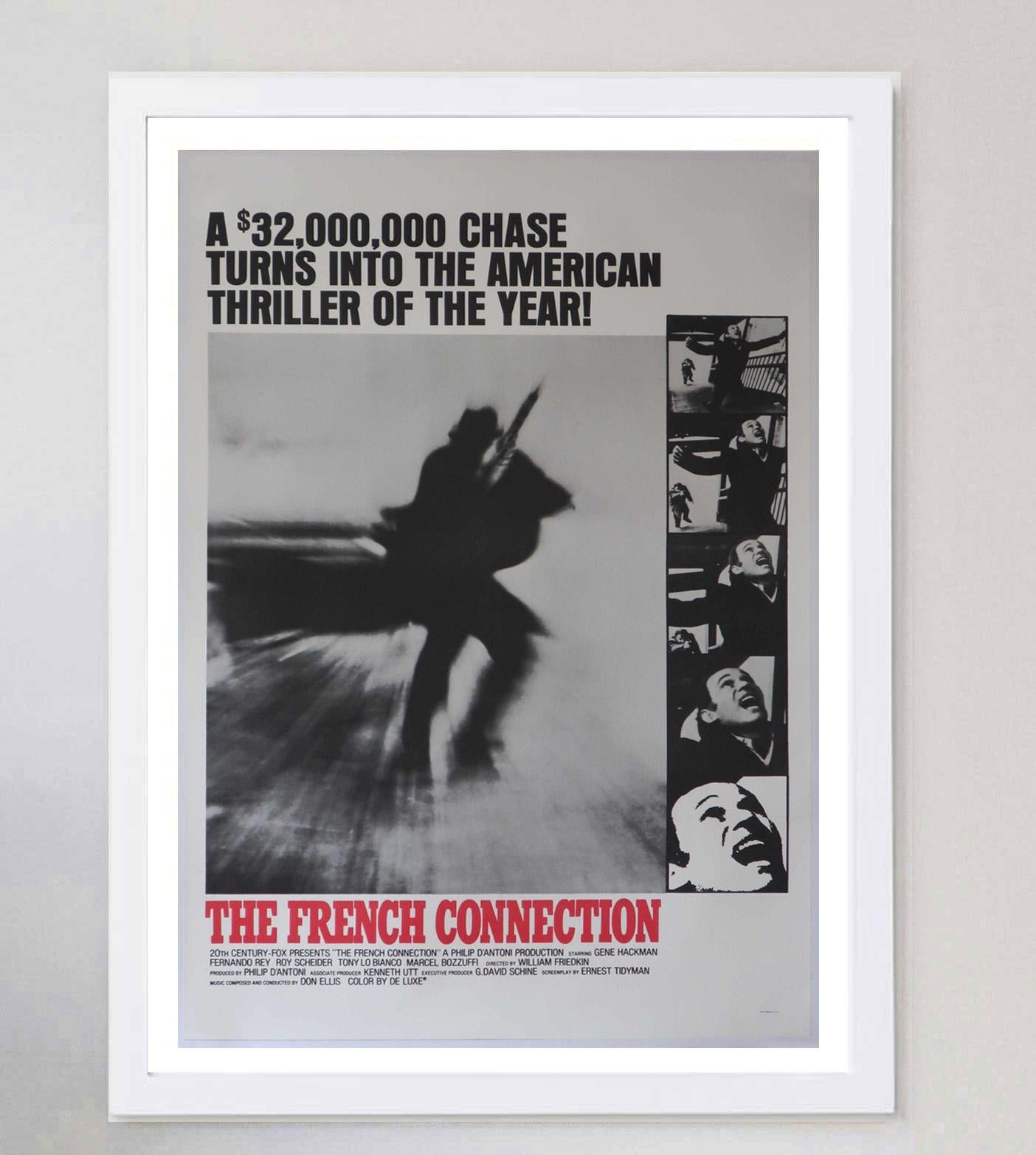 1971 The French Connection Original Vintage Poster In Good Condition For Sale In Winchester, GB