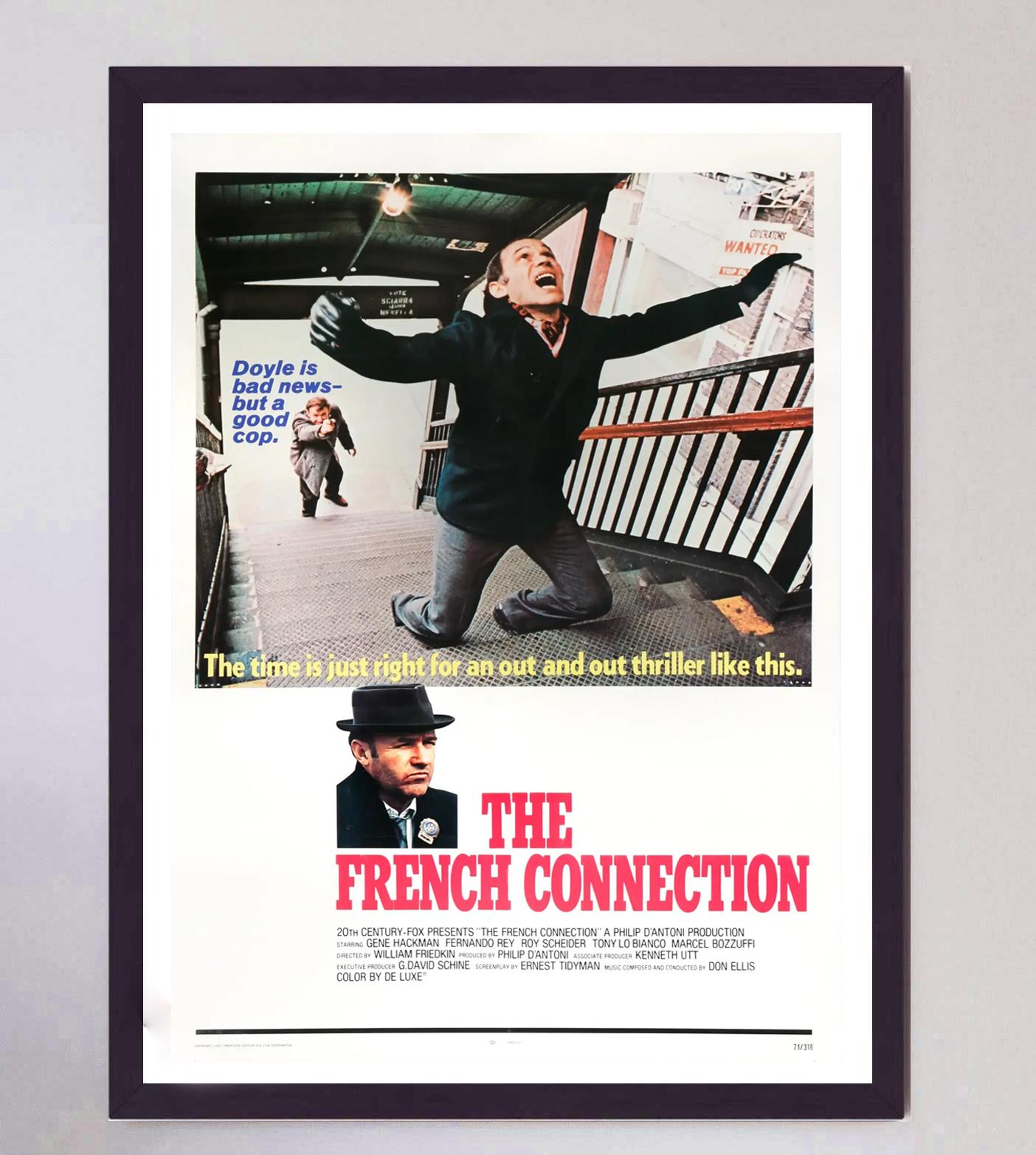 Late 20th Century 1971 The French Connection Original Vintage Poster For Sale