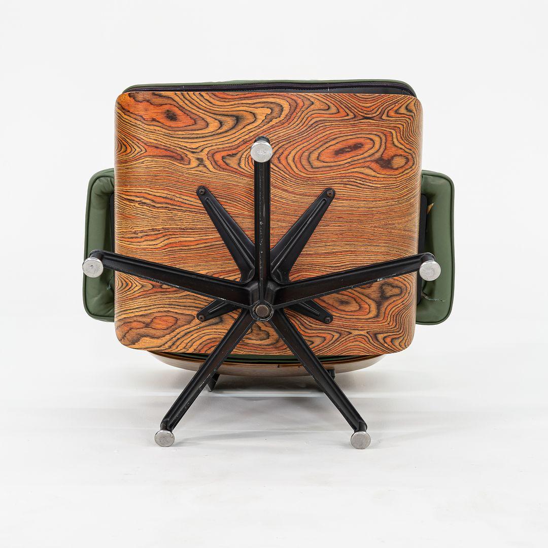 1971 Ultra Rare Eames Lounge Chair and Ottoman in Zebrawood, Model 670 and 671 For Sale 3