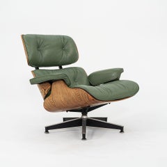 1971 Ultra Rare Eames Lounge Chair and Ottoman in Zebrawood, Model 670 and 671