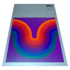 1971, Verner Panton Original Advert Poster Opart Design