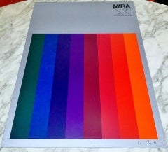 1971, Verner Panton Set of 5 Original Advert Posters Opart Design