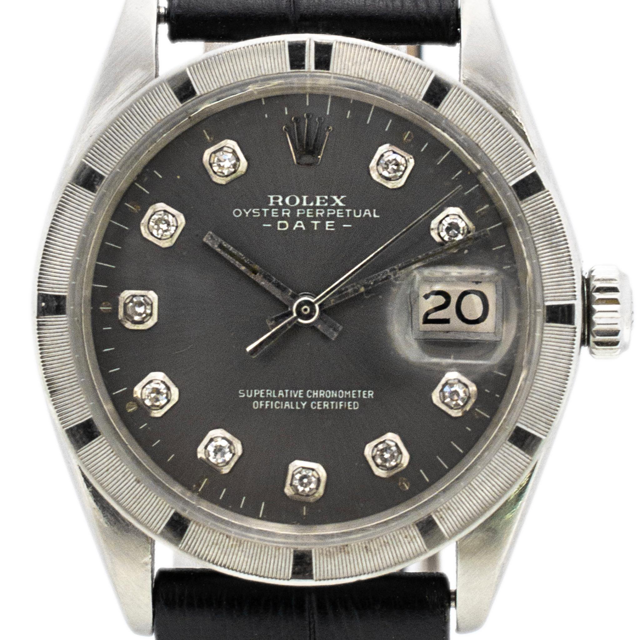 Brand: Rolex

Gender: Mens

Material: Stainless Steel

Band Width: 18.5mm

Band Length: 7.50 inches 

Weight: 49.10

Gent's stainless steel ROLEX Swiss made watch with original box. The 