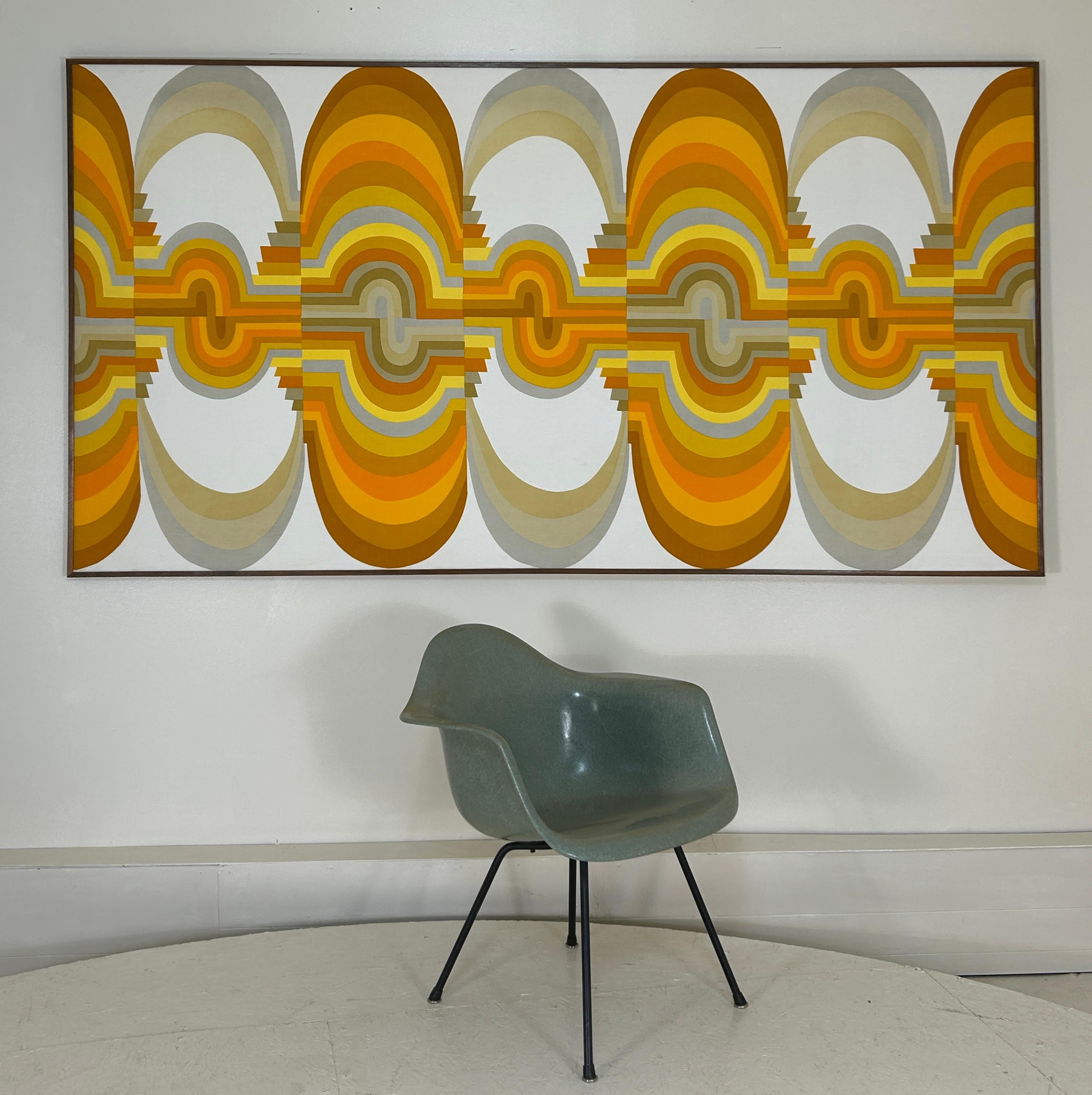 1971 Wanddekoration Knoll Stoff Omahar Francisca Reichardt (Moderne der Mitte des Jahrhunderts) im Angebot