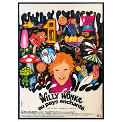 1971 Willy Wonka and the Chocolate Factory (French) Original Vintage Poster