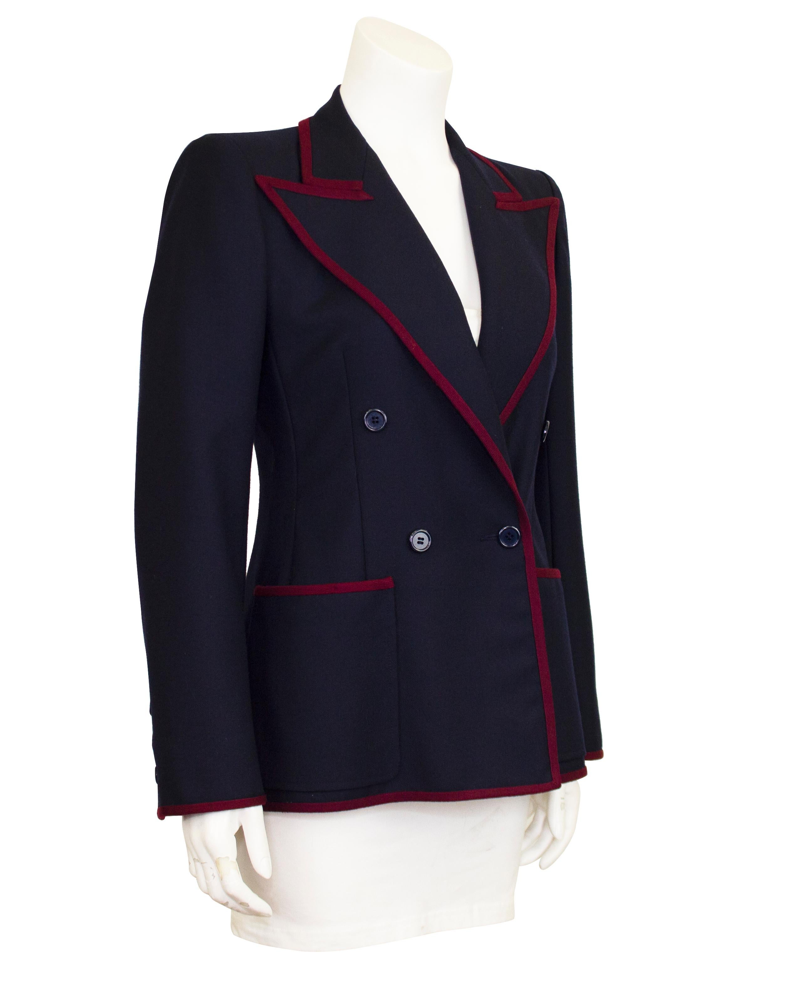 Blazer Yves Saint Laurent Rive Gauche altamente documentato della celebre collezione 