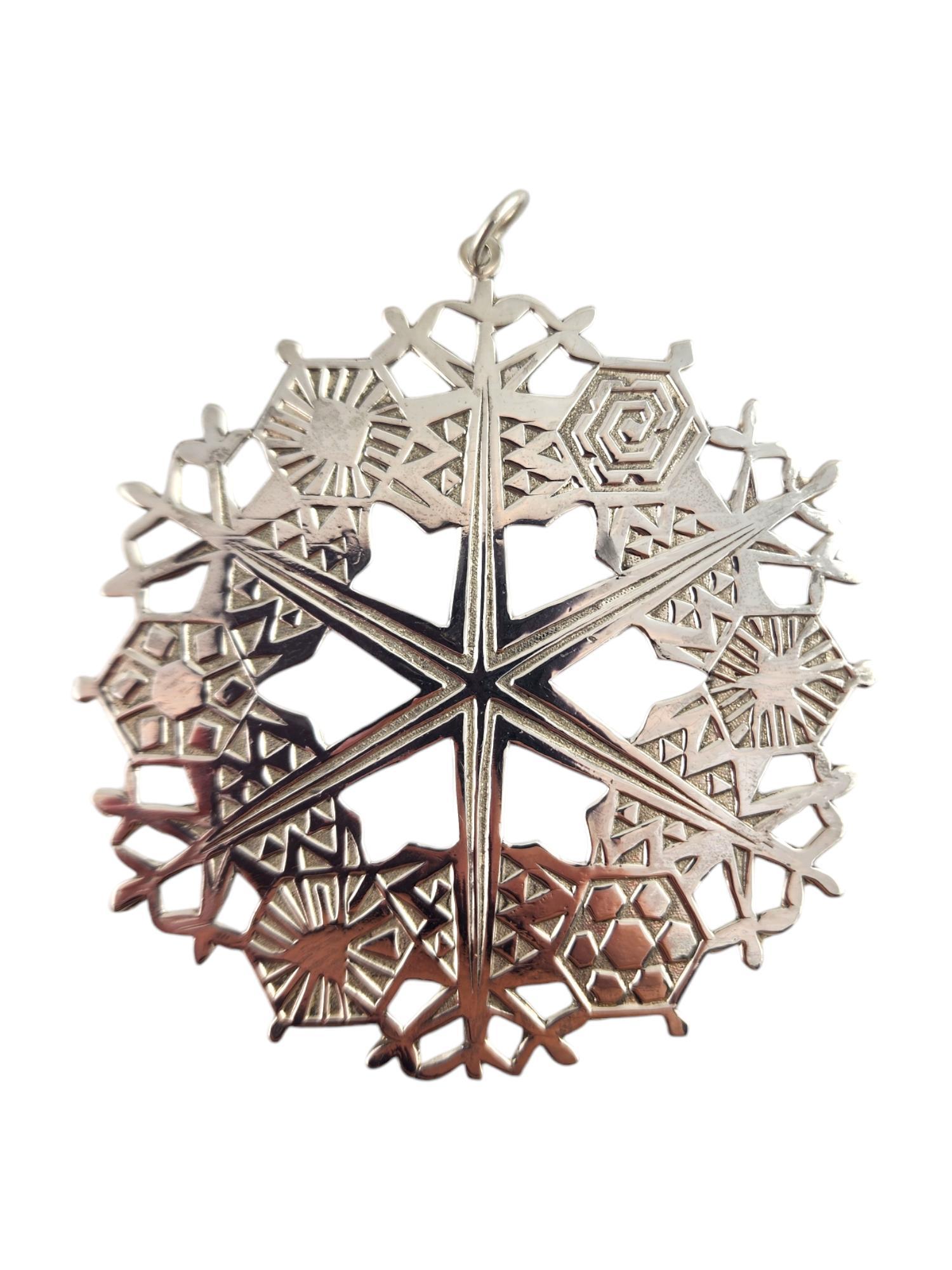 1972-1980 Lot of 9 MMA Sterling Silver Snowflake Ornaments #18723 In Good Condition In Washington Depot, CT