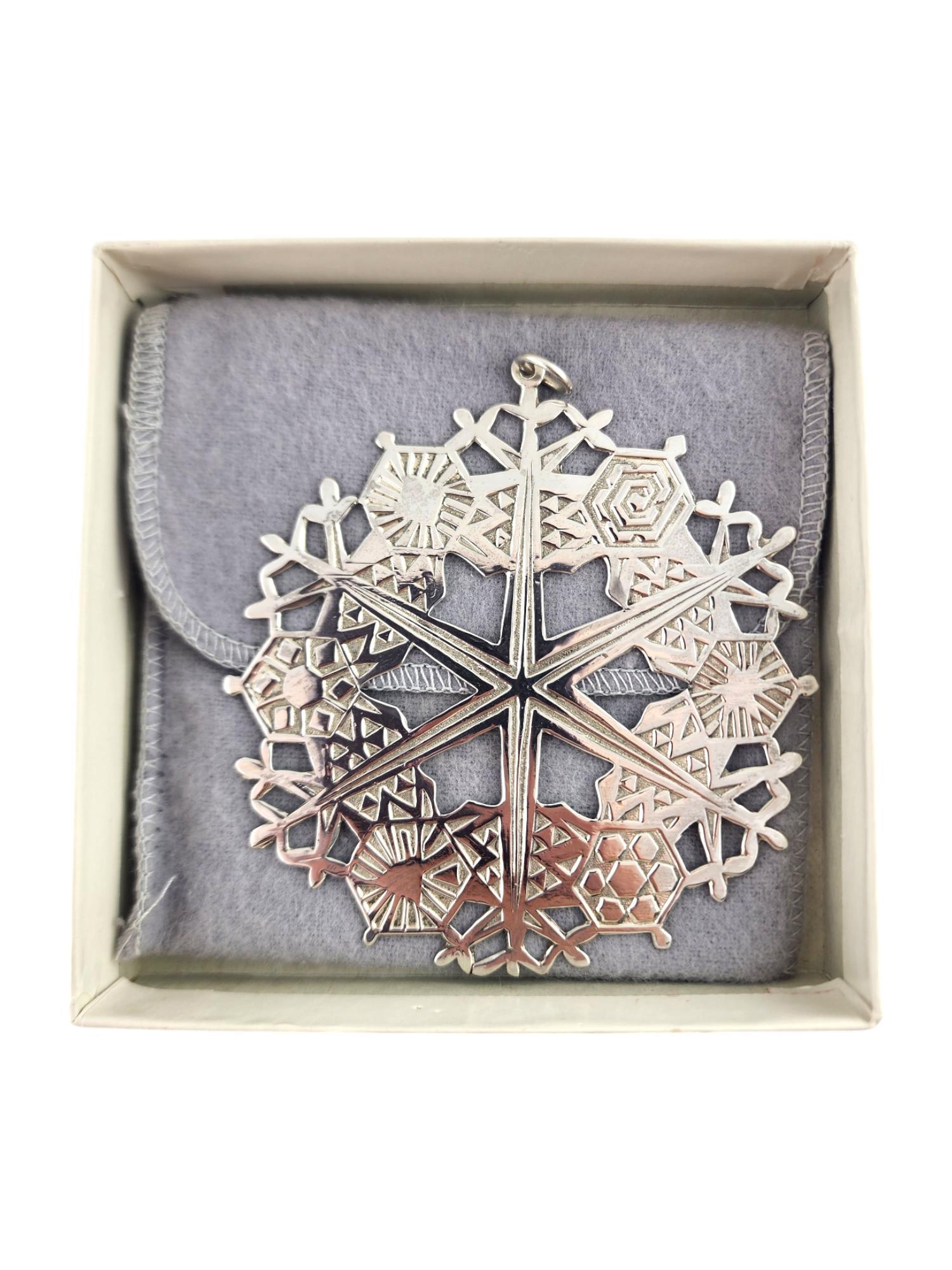 1972-1980 Lot of 9 MMA Sterling Silver Snowflake Ornaments #18723 2
