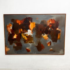 1972 Monumental Artwork B. T. Kim Abstract Oil on Canvas