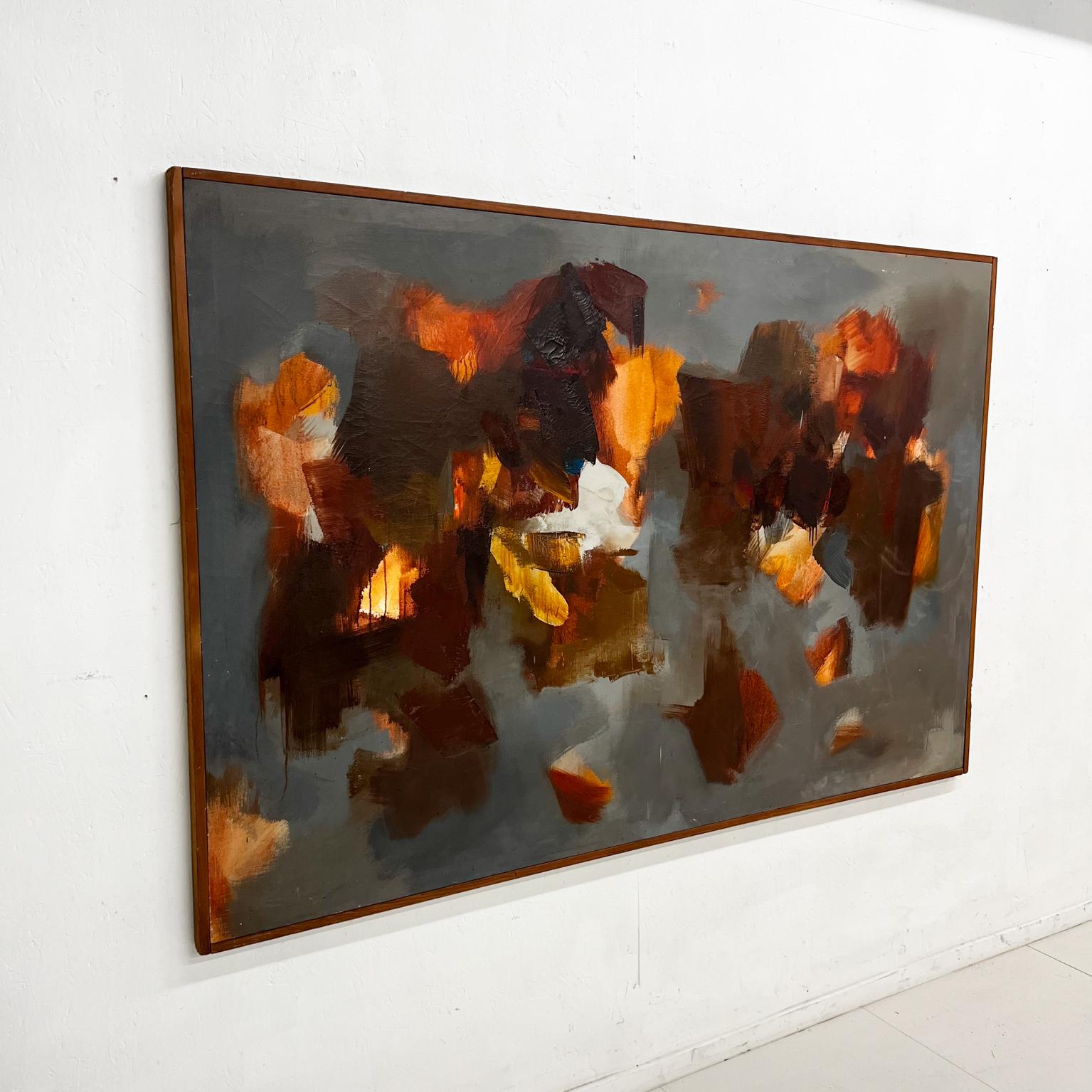 Tela 1972 Monumentale opera d'arte B. T. Kim Olio astratto su tela in vendita