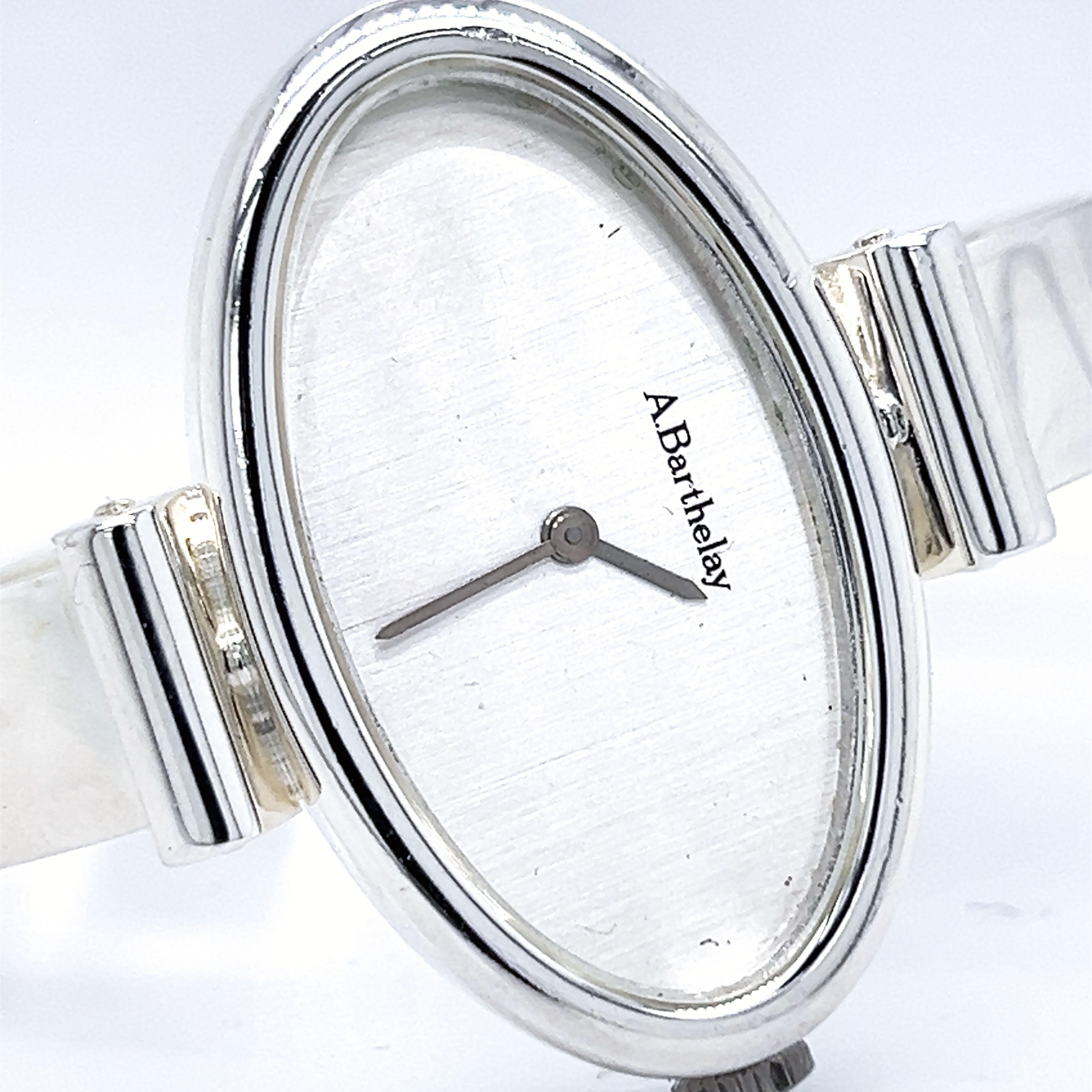 Original 1972, Exquisite Alexis Barthelay Watch, a special piece characterized by an elegant, unique, absolutely chic yet timeless design.
This outstanding Jewel is perfect for all wrists, thanks to an adjustable bracelet: its total lenght is 7.48