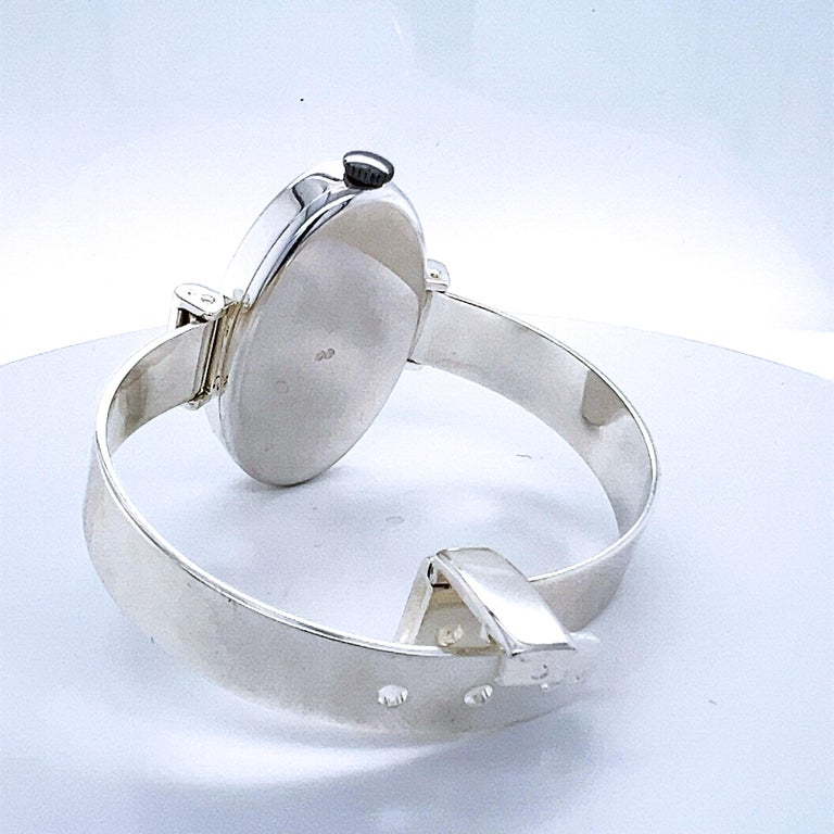 Bracelet De Montre En Argent Massif Vintage Alexis Barthelay - Pièce Unique