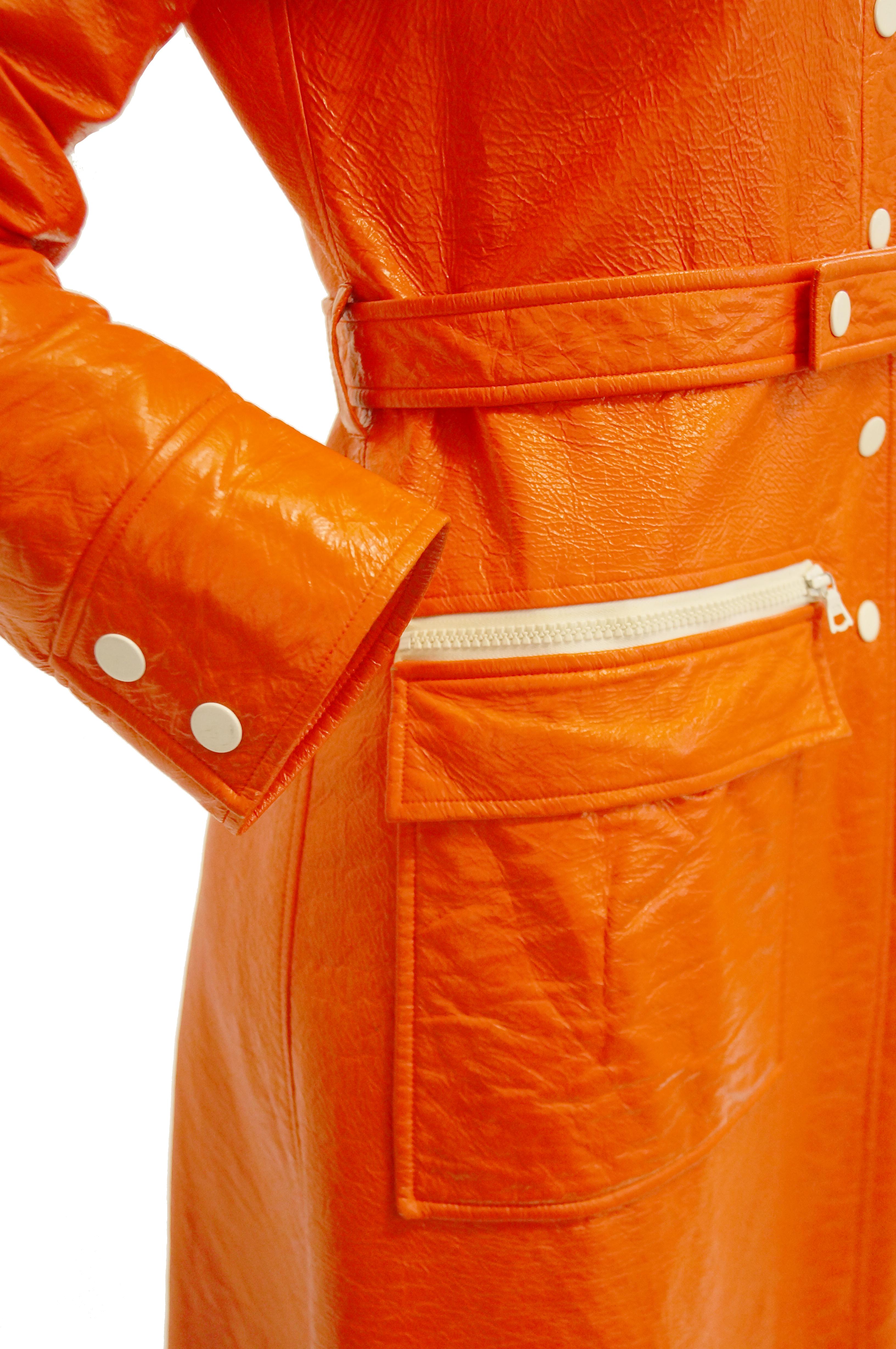 orange vinyl jacket