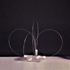 1972 ARDITI BT2 Steel Table Lamp, Magnetic Movable Lights by Sormani Italy