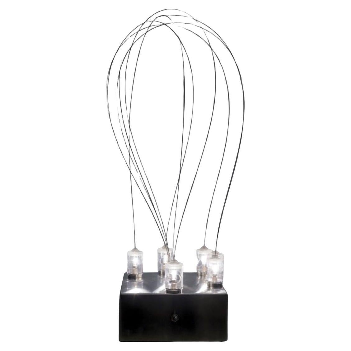 1972 ARDITI BT2 Lampada da tavolo in acciaio, luci mobili magnetiche di Sormani Italia in vendita