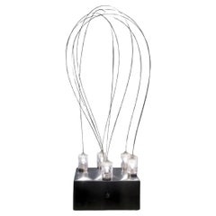 1972 ARDITI BT2 Lampe de table en acier, Lights magnétiques mobiles by Sormani Italy